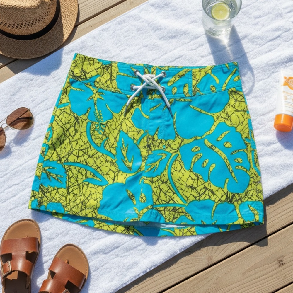 MAUI MERMAID Women’s Tropical Neon Beach Skirt